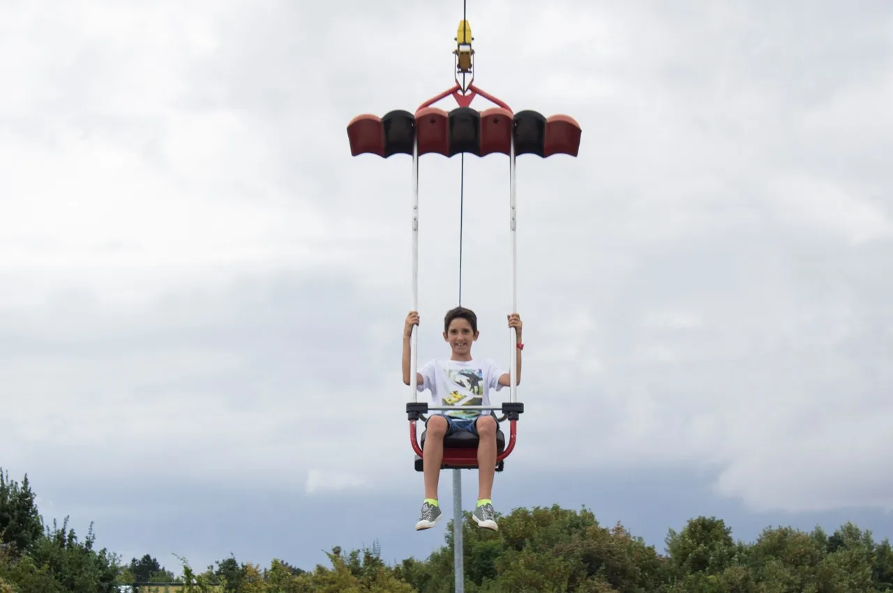 Kabelbaan attractie Speelpark Hoge Boekel