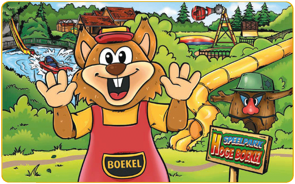 Boekel de Vos cartoon Speelpark Hoge Boekel