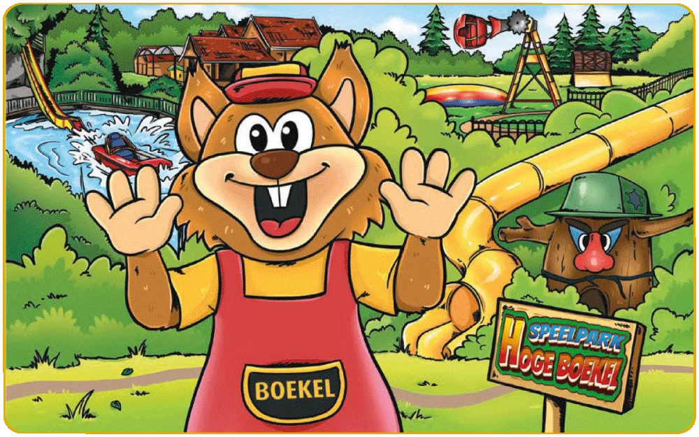Boekel de Vos cartoon Speelpark Hoge Boekel